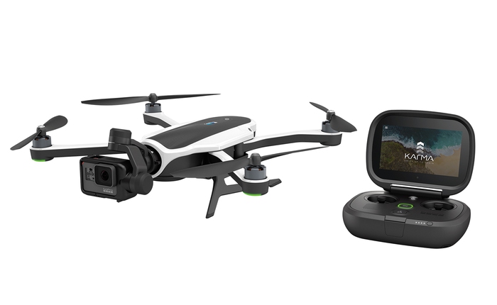 GoPro trình làng drone Karma, có thể gấp lại đút vào ba lô, tay điều khiển tích hợp màn hình cảm ứng
