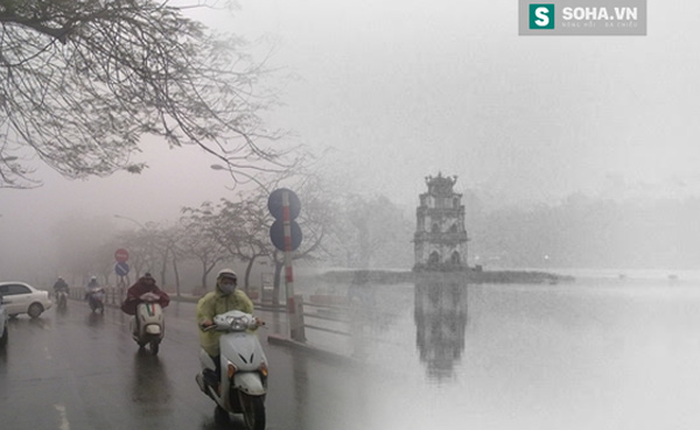 Nước hồ Gươm ở Hà Nội đã từng bị đóng băng
