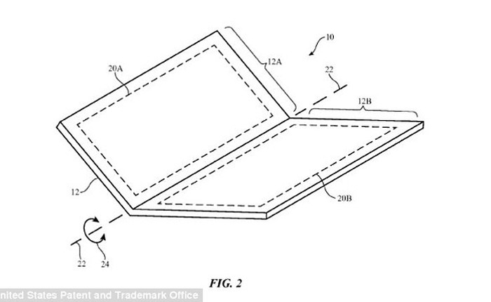 Apple đăng ký bằng sáng chế iPhone có thể gấp làm đôi