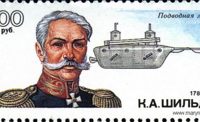 Nể phục kỹ sư-tướng quân Nga với sáng chế tàu ngầm đầu tiên, tàu khu trục đầu tiên và mìn điện hóa