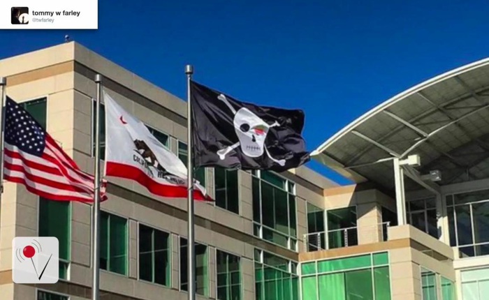 Ngày hôm nay, trụ sở Apple giương cao lá cờ cướp biển và đây là ý nghĩa thực sự của nó