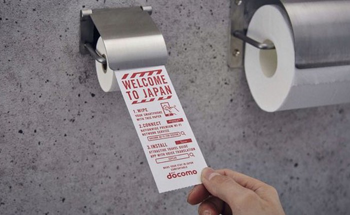 Nhật Bản: giấy vệ sinh đặc biệt dành riêng cho điện thoại
