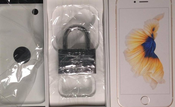 Tá hỏa khi mua iPhone 6s qua mạng lại chỉ nhận về ổ khóa