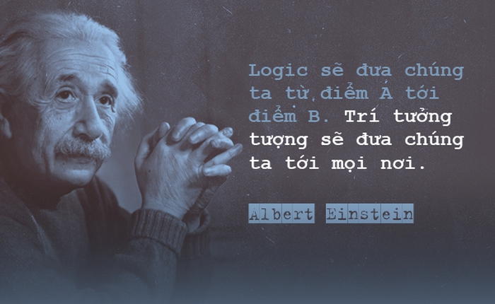 Einstein: "Logic sẽ đưa chúng ta từ điểm A đến điểm B. Trí tưởng tượng sẽ đưa chúng ta tới mọi nơi"