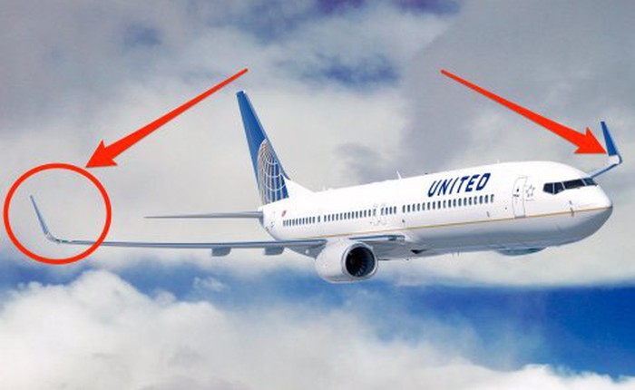 Tại sao máy bay lại có phần đuôi cánh gập?