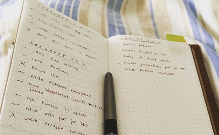 Phương pháp làm việc hiệu quả ‘vạn người mê’ chỉ với giấy và bút