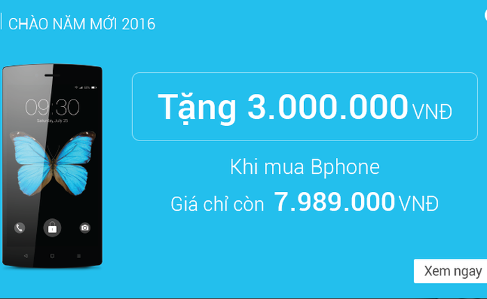 Chính thức: Bphone chỉ còn chưa đầy 8 triệu đồng, sẽ có Bphone 2 chạy Snapdragon 820