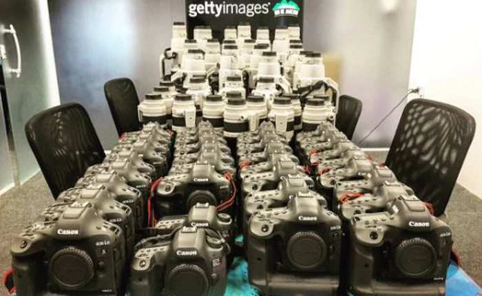 Getty Images khoe dàn camera khủng khiến bao người ước ao