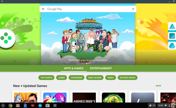 Google bắt đầu hoàn thiện việc đưa Google Play lên Chrome OS