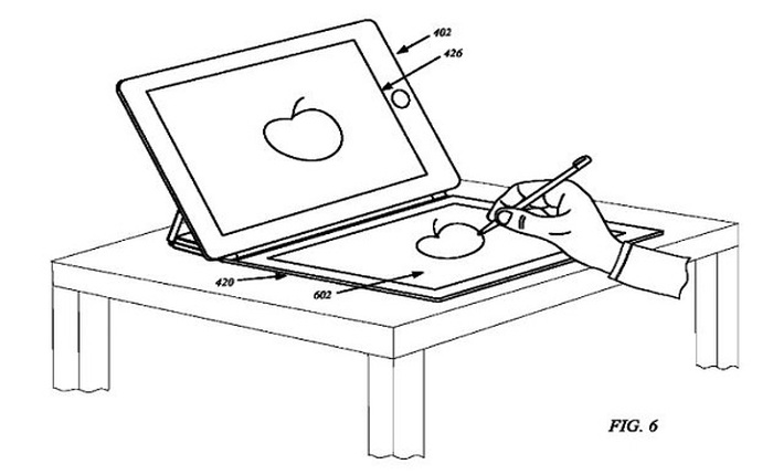 Apple xin cấp bằng sáng chế vỏ iPad cũng có thể cảm ứng, sạc bằng năng lượng mặt trời