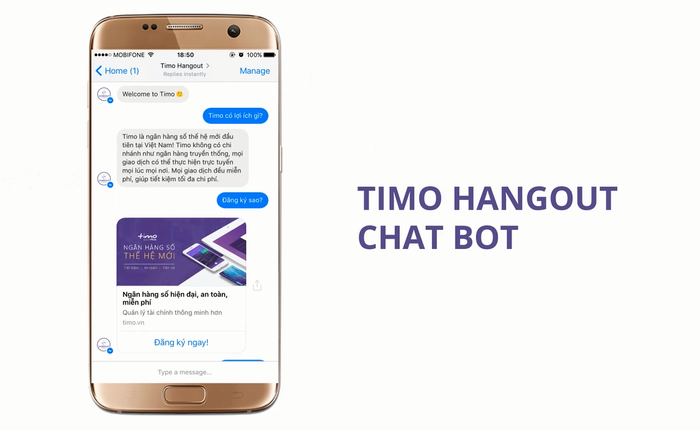 Ngân hàng số tại Việt Nam ra mắt Facebook Chat Bot để thay thế nhân viên chăm sóc khách hàng