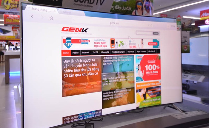 Cảm nhận SmartTV màn hình cong Super UltraHD từ Samsung: Hình nét, màu đẹp, thông minh