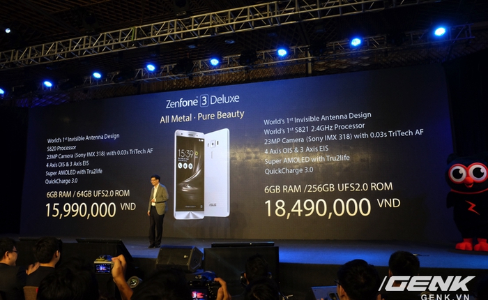 Chiếc ZenFone đầu tiên tại Việt Nam sử dụng Snapdragon 821, đắt hơn Galaxy S7
