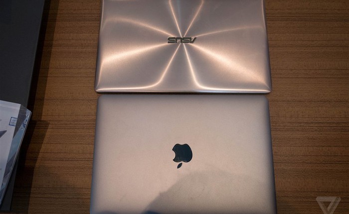 Xem ảnh Asus Zenbook 3 đọ dáng cùng MacBook 12 inch