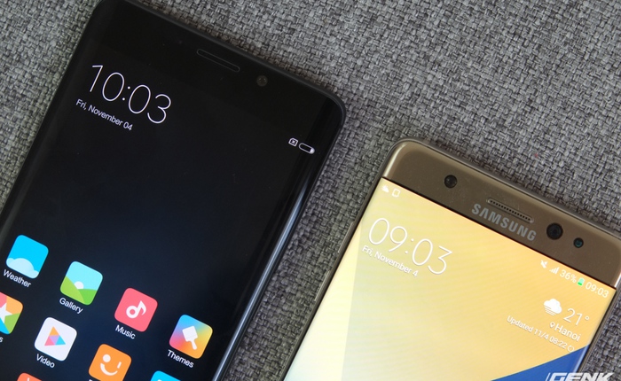 Đặt Mi Note 2 cạnh Galaxy Note7 mới thấy tài copy của Xiaomi chưa thần thánh như những gì chúng ta nghĩ!