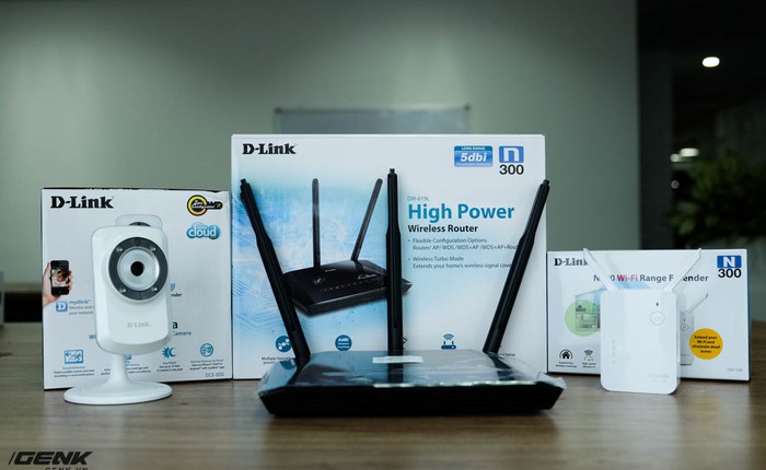 Tặng bạn đọc bộ 3 thiết bị mạng D-Link trị giá 5 triệu đồng: Router cao cấp, thiết bị mở rộng vùng phủ sóng và Camera IP