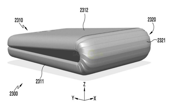 Lộ bằng sáng chế mới của Samsung, là một chiếc điện thoại với màn hình có thể gập đôi