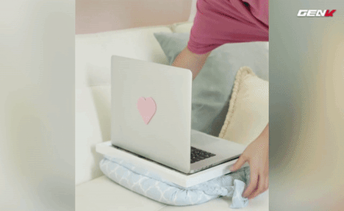 [Video] Biến gối cũ và khung treo ảnh thành bàn laptop tiện dụng