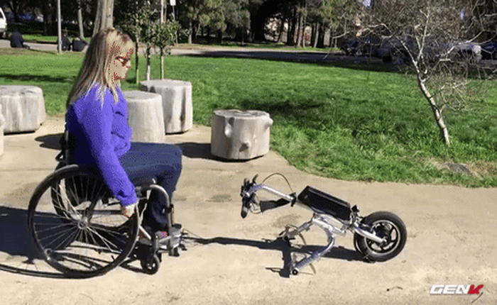 [Video] Tàn nhưng không phế, động cơ này sẽ giúp xe lăn phi như xe máy