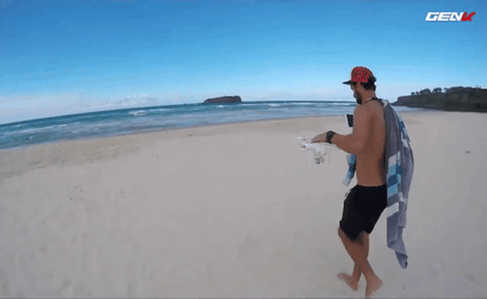 [Video] Phát minh mới: dùng drone để câu cá