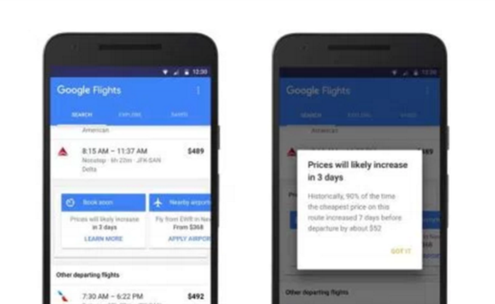 Tính năng mới của Google giúp bạn mua vé máy bay không lo bị đắt