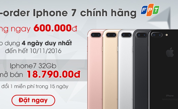 Đặt nhanh iPhone 7 chính hãng giá rẻ nhất thị trường tại Nemo.vn