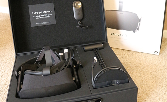 Mở hộp bộ kính thực tế ảo Oculus Rift bản chính thức đầu tiên tại Việt Nam giá 24 triệu đồng