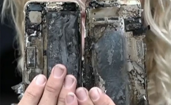 iPhone 7 bất ngờ phát hỏa, cháy cả xe ô tô