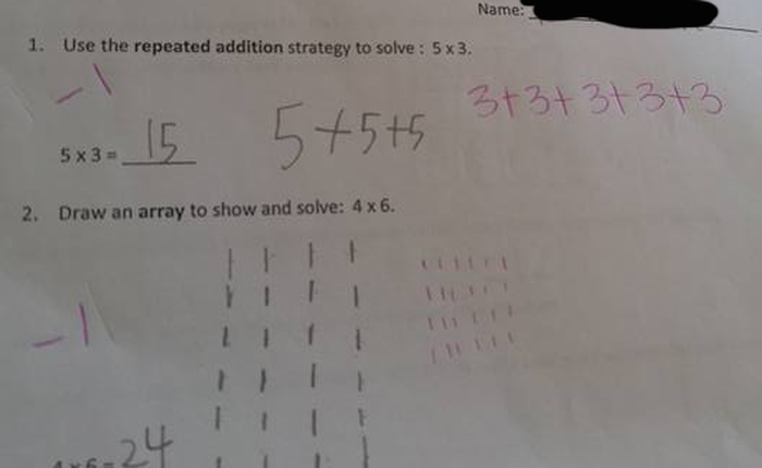 Tại sao câu trả lời “5+5+5=15” của một đứa trẻ lại bị cho là sai?