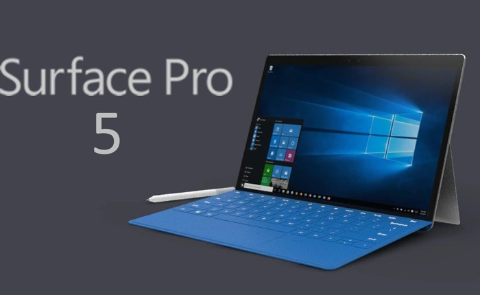 Surface Pro 5 sẽ được nâng cấp cấu hình mạnh mẽ: 512GB SSD, chip Kaby Lake, màn 4K