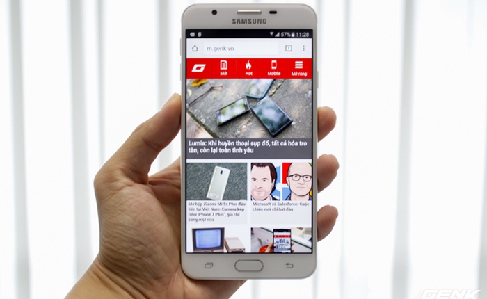 Trên tay nhanh Samsung Galaxy J7 Prime: thiết kế cứng cáp, cấu hình tốt, giá gần 6,3 triệu đồng