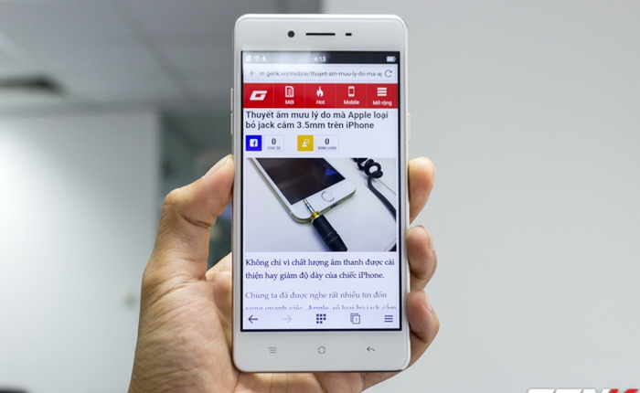 Trên tay Oppo F1 - smartphone tầm trung chuyên trị selfie