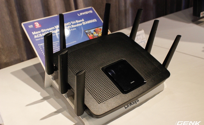 Linksys ra mắt router Wi-Fi EA9500: 3 băng tần, 8 râu, tích hợp công nghệ MU-MIMO, giá 9 triệu đồng