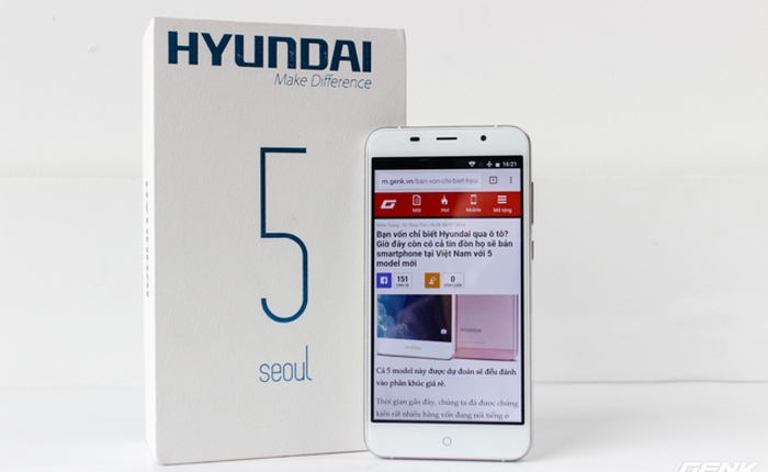 Trên tay chiếc Smartphone Huyndai đầu tiên xuất hiện tại Việt Nam