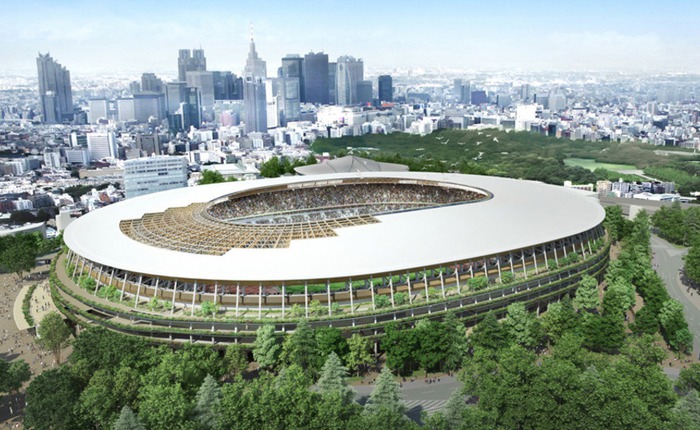 Nhật Bản tiết lộ chính thức mẫu thiết kế sân vận động Olympic Tokyo 2020