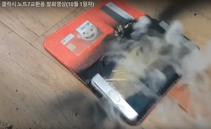 Xuất hiện video Galaxy Note7 gắn mác "an toàn" nhưng vẫn bốc cháy, hóa ra không phải do pin