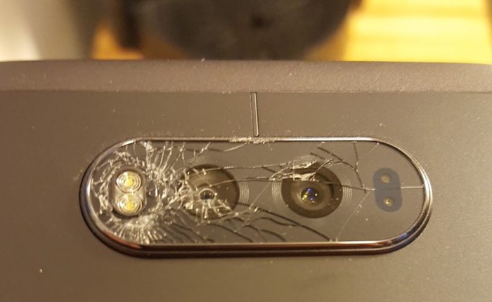 LG V20 gặp vấn đề mặt kính camera sau quá dễ vỡ hoặc rạn nứt