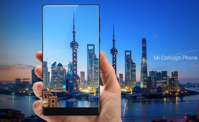 Xiaomi trình làng concept smartphone Mi MIX màn hình 6.4 inch, không cạnh trên, gần như không viền màn hình, khung gốm