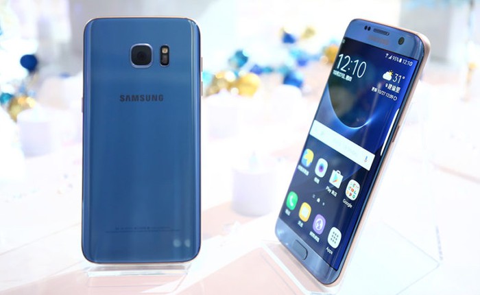 Galaxy S7 edge sở hữu màu xanh Coral của Note7 được ra mắt