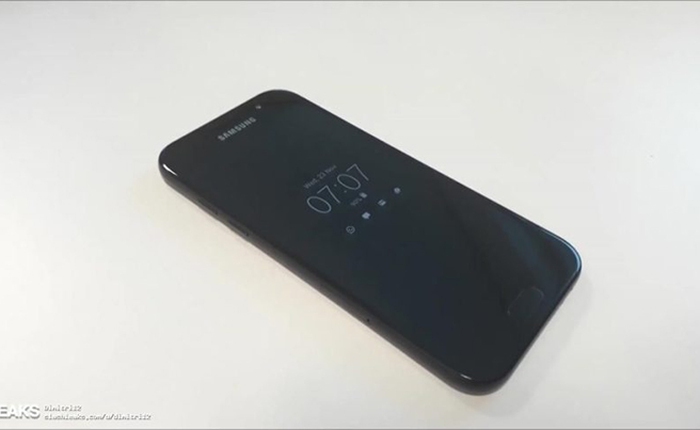 Galaxy A5 (2017) thiết kế giống Galaxy S7 lộ ảnh và video thực tế