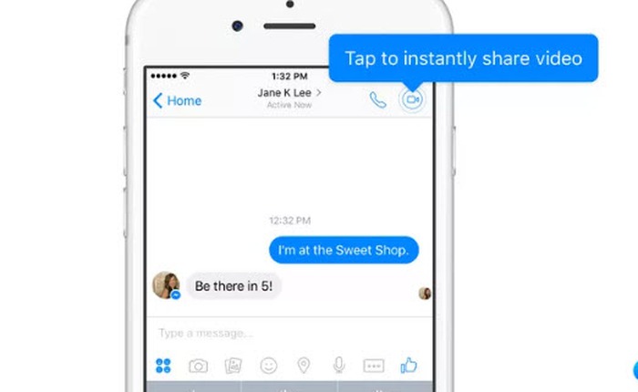 Facebook Messenger bổ sung tính năng live video