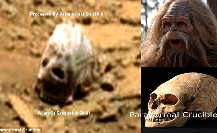 Phát hiện vật thể giống "sọ người ngoài hành tinh" trong bức ảnh chụp từ Sao Hỏa của NASA