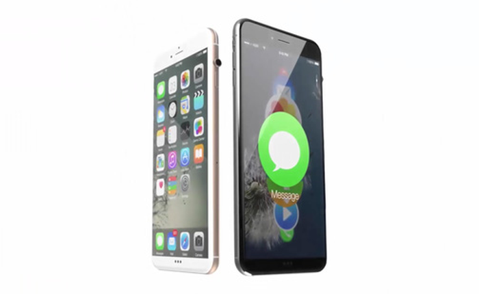 Cận cảnh ý tưởng iPhone 7 đẹp mê ly với nút xoay như Apple Watch
