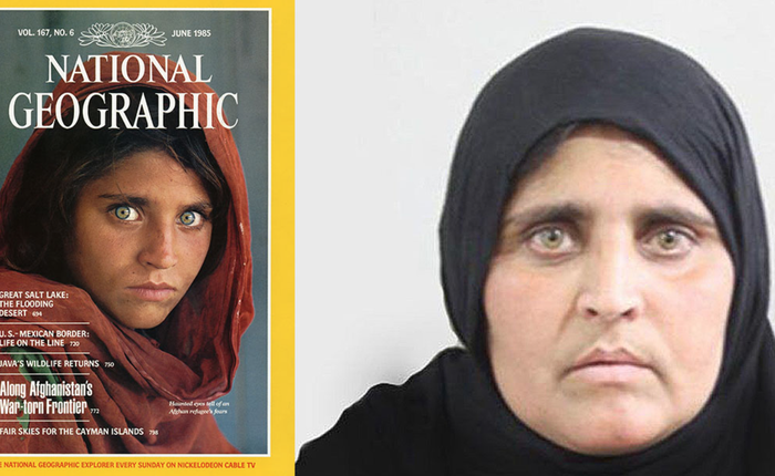 "Cô gái Afghan" năm xưa giờ đây đã được chụp lại chân dung... trong đồn cảnh sát