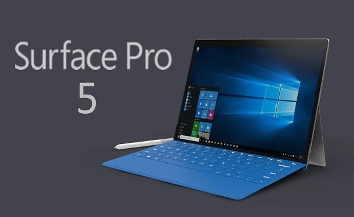Surface Pro 5: ra mắt tháng 9, màn 4K UHD, pin tốt hơn, dùng chip Kaby Lake