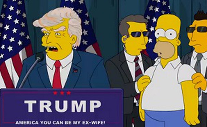 Các bạn đã nhầm, bộ phim hoạt hình Gia Đình Simpson KHÔNG dự đoán trúng kết quả bầu cử Tổng thống Mỹ
