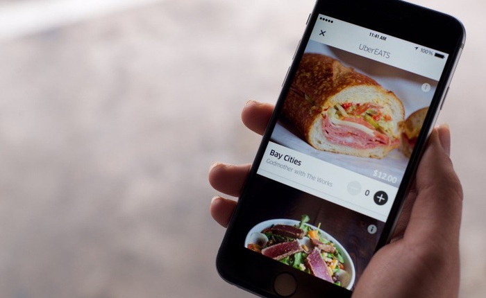 Uber ra mắt chính thức dịch vụ giao đồ ăn ở 10 thành phố