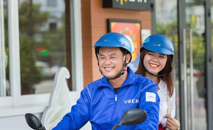“Xe ôm” Uber có giá 3.700 đồng/1km tại Việt Nam