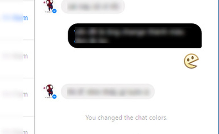 Chuyển cửa sổ chat Facebook Messenger thành màu Facebook không hỗ trợ