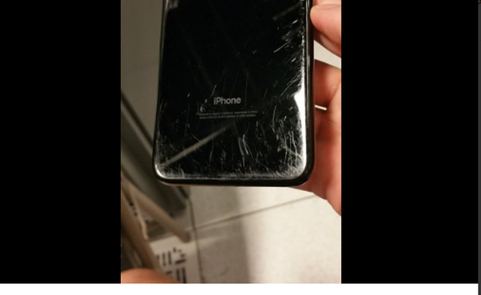 iPhone 7 Plus Jet Black xước nặng sau 2 tuần sử dụng